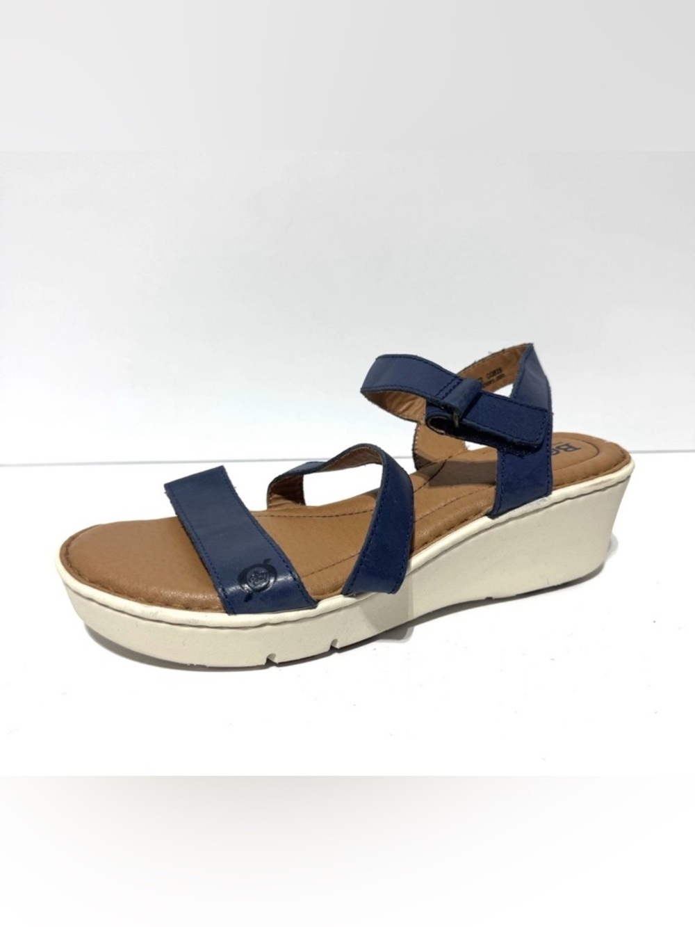 Born Womens Genie Sandals Navy Size 9M